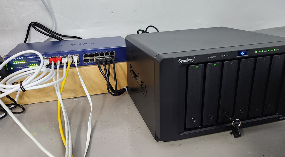 나스를 스위치에 연결하기