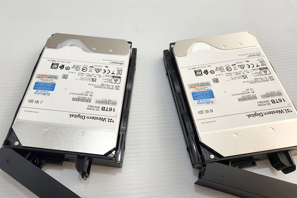 큰 용량을 디스크를 준비하기