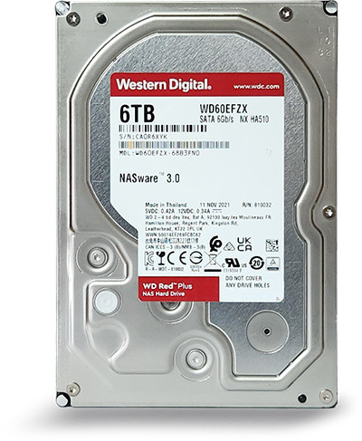 WD RED 디스크 윗면