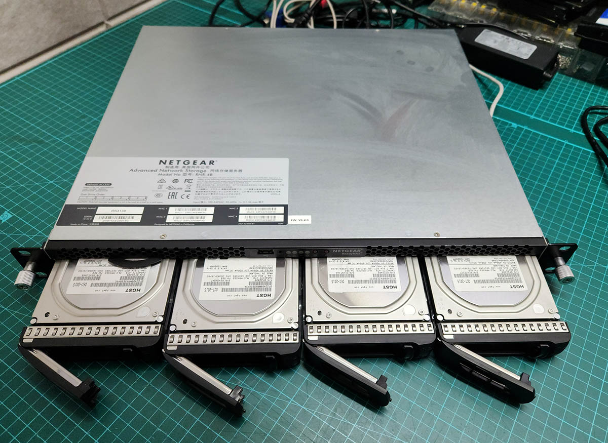 넷기어 4베이 복구